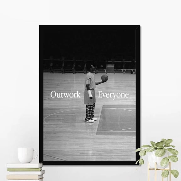 Kobe Bryant Motivational, Inspirational Wall Art, Home Gym Decor, Basketball Poster, Size 24''x36''