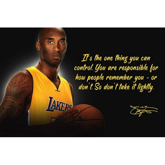 Kobe Bryant Poster Quote Black History Month Posters Quotes Basketball Sports Decor Coaching Wall Art Growth Mindset Teacher Educational Teaching Quotes Elementary