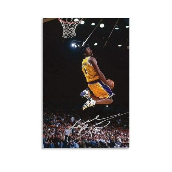Kobe Bryant Poster Wall Art Canvas Print Poster Modern, Sports, Lakers, NBA, Living Room, Bedroom, Office