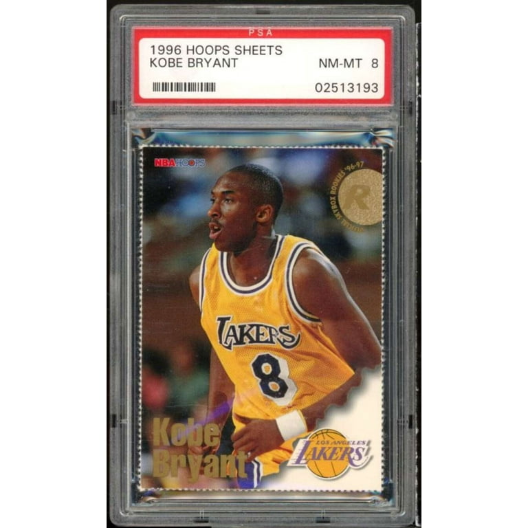 Kobe Bryant Rookie Card 1996-97 Hoops Sheets #nno PSA 8