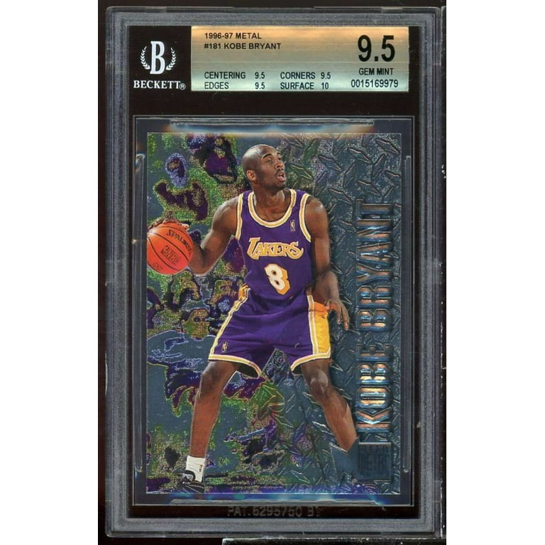 Kobe Bryant Rookie Card 1996-97 Metal #181 BGS 9.5 (9.5 9.5 9.5 10