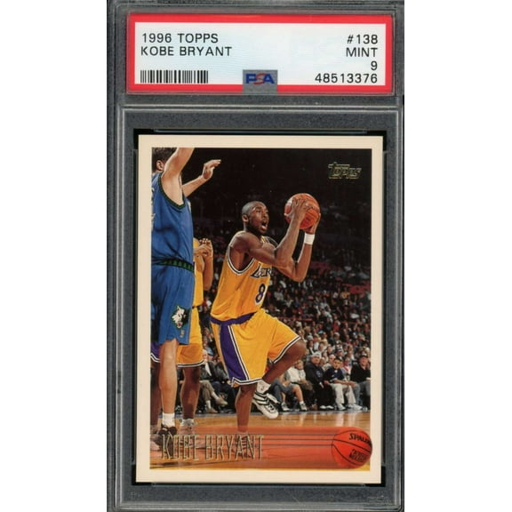 Kobe Bryant Rookie Card 1996-97 Topps #138 PSA 9