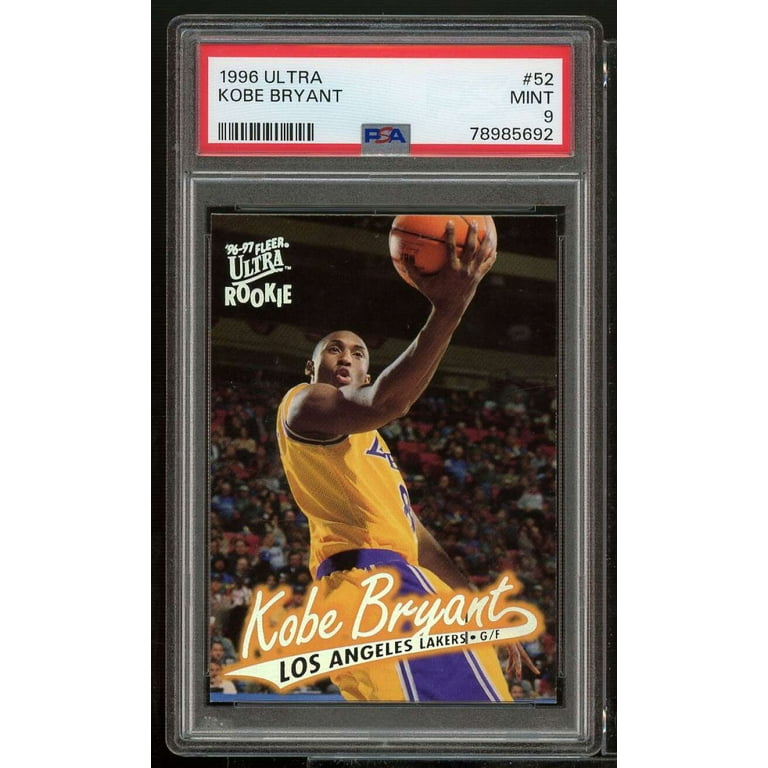 Kobe Bryant Rookie Card 1996-97 Ultra #52 PSA 9 - Walmart.com