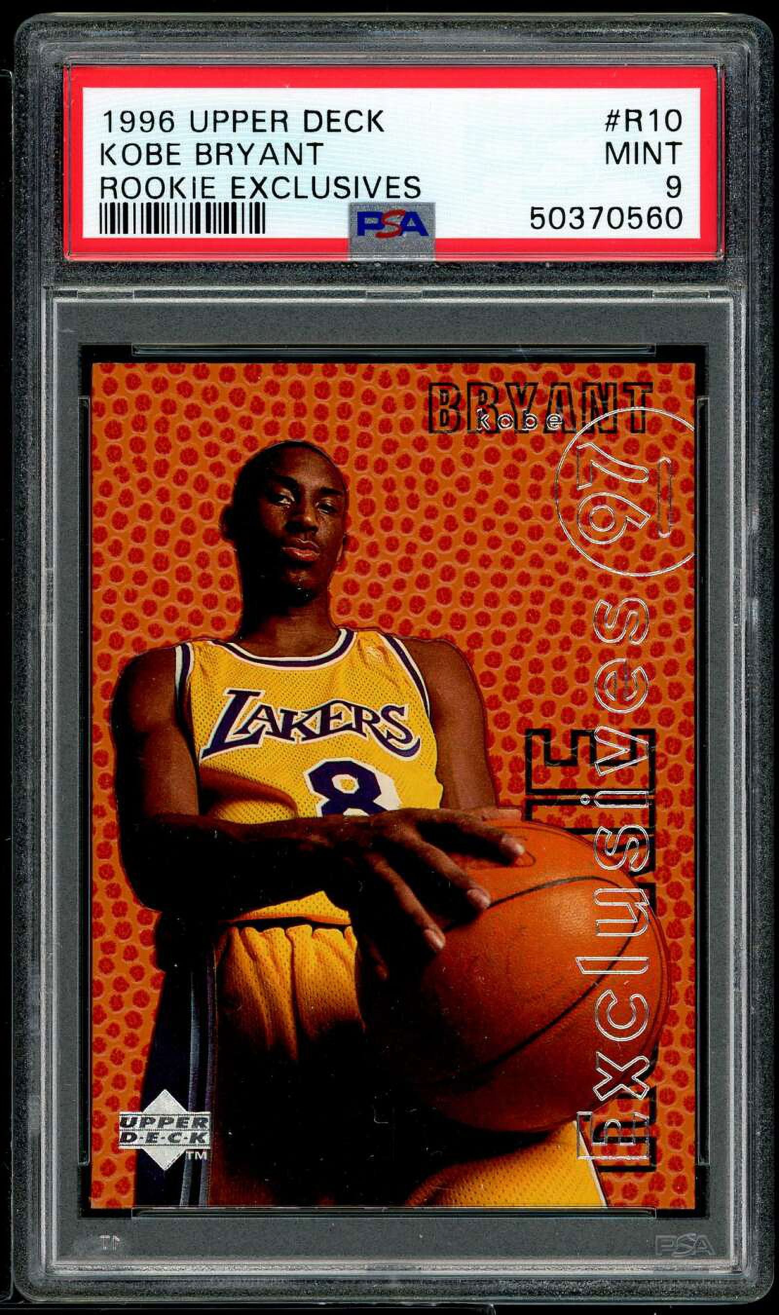 Kobe Bryant Rookie Card 1996-97 Upper Deck Rookie Exlusives
