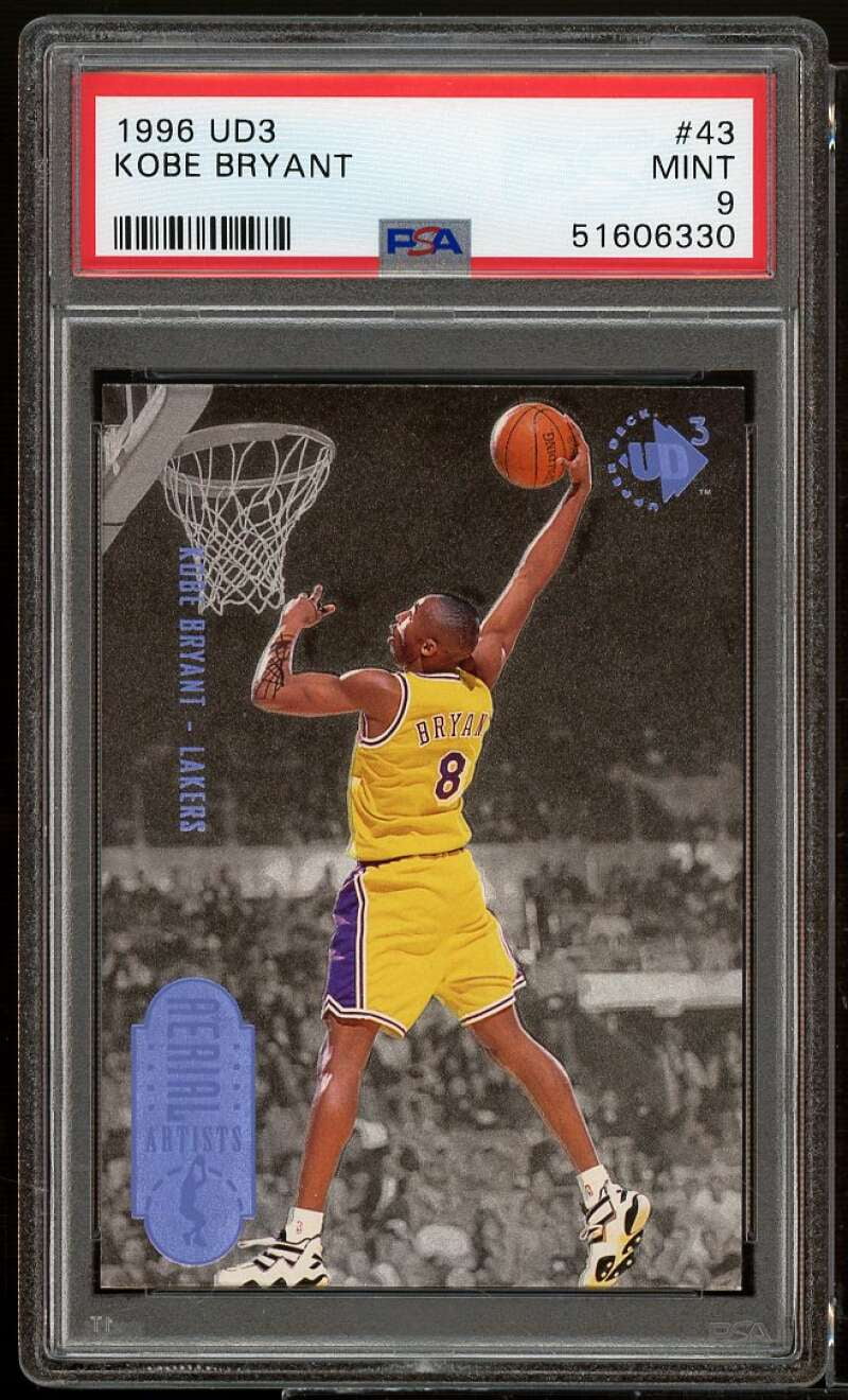 Kobe Bryant Rookie Card 1996-97 Upper Deck UD3 #43 PSA 9