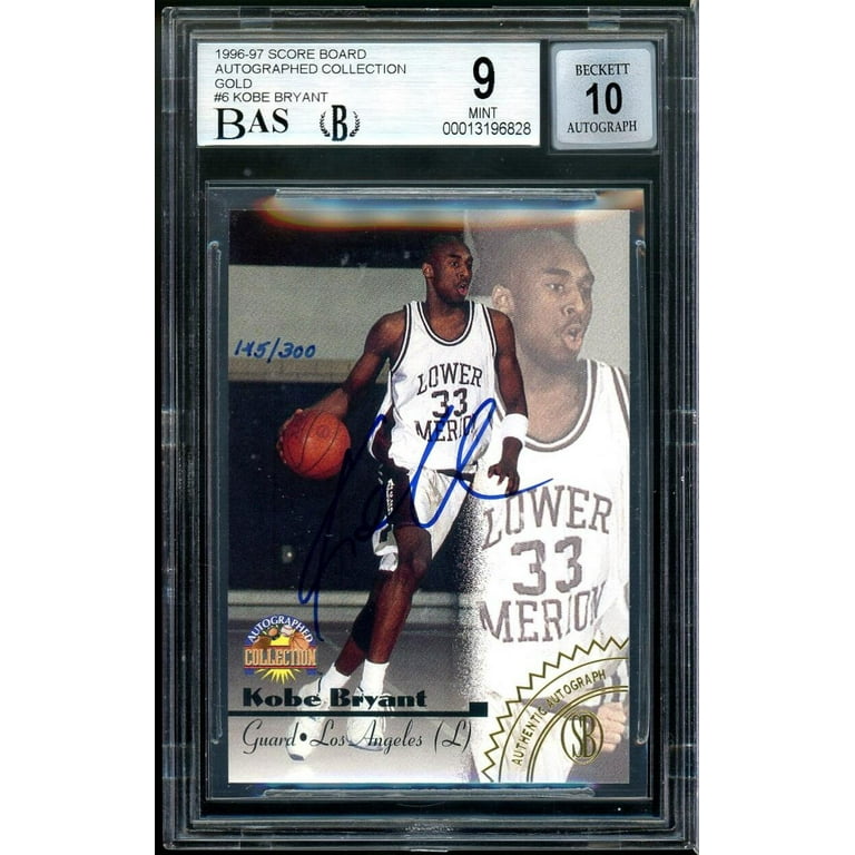 Kobe Bryant Rookie Card 1996 Score Board Autograph Collection BGS 