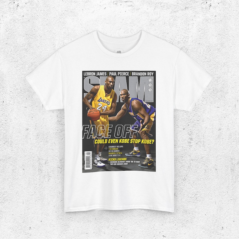 Kobe Bryant Shirt, Los Angeles Lakers "LA" Magazine Cover TShirt
