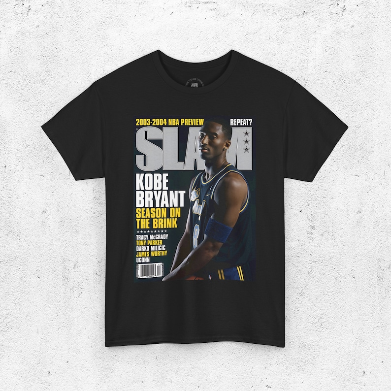 Kobe Bryant Shirt, Los Angeles Lakers "LA" Magazine Cover TShirt