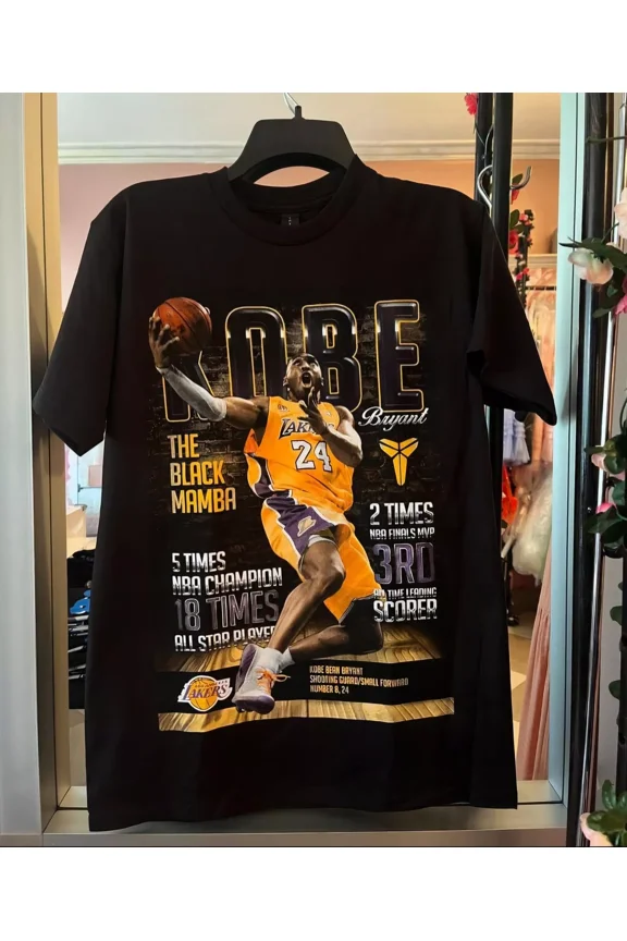 Kobe Bryant T-shirt, Basketball Shirt, yyy Color, Size 2XL