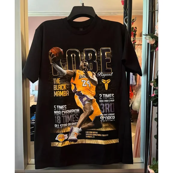 Kobe Bryant T-shirt, Basketball Shirt, yyy Color, Size M