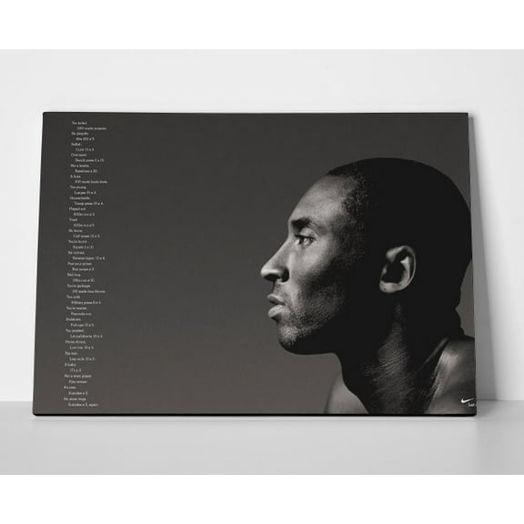 Kobe Bryant Workout Poster or Wrapped Canvas
