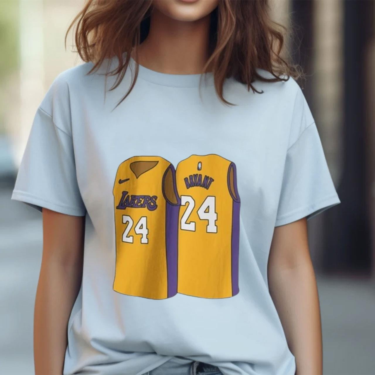 Kobe Bryant jersey on a shirt Black Mamba NBA Lakers NBA jerseys 2024 Walmart
