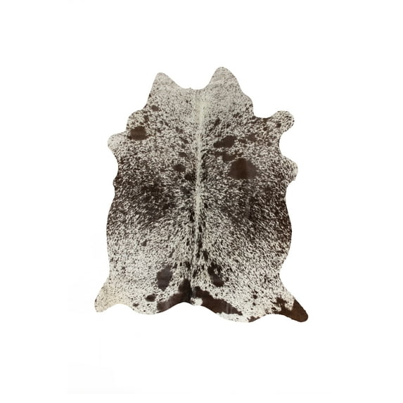 Natural Kobe Cowhide Rug | S & p white/chocolate | 5'x7'