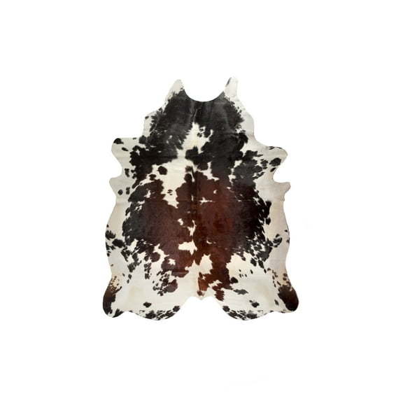 Natural Kobe Cowhide Rug | Tri-color dark | 5'x7'
