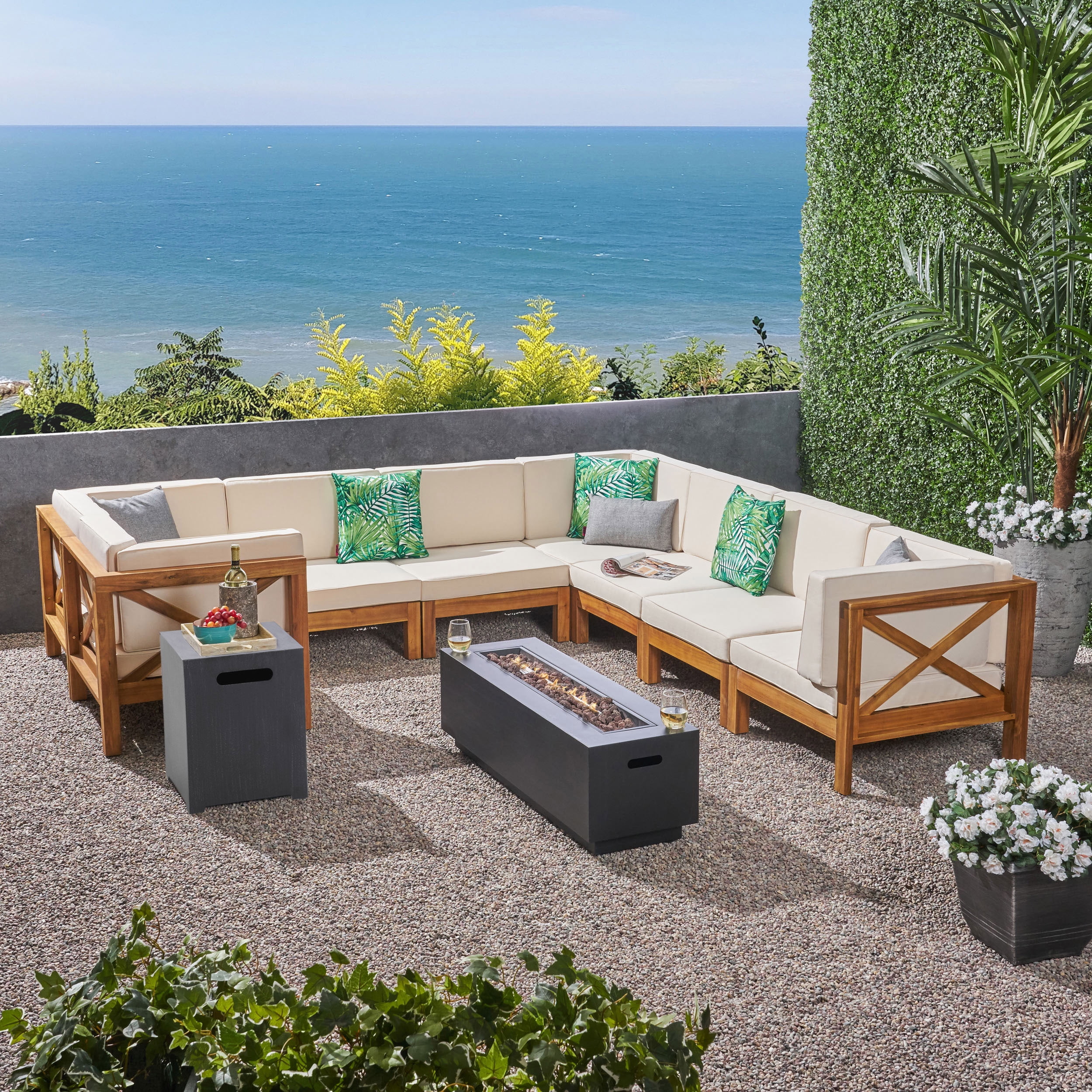 10 piece online outdoor sectional