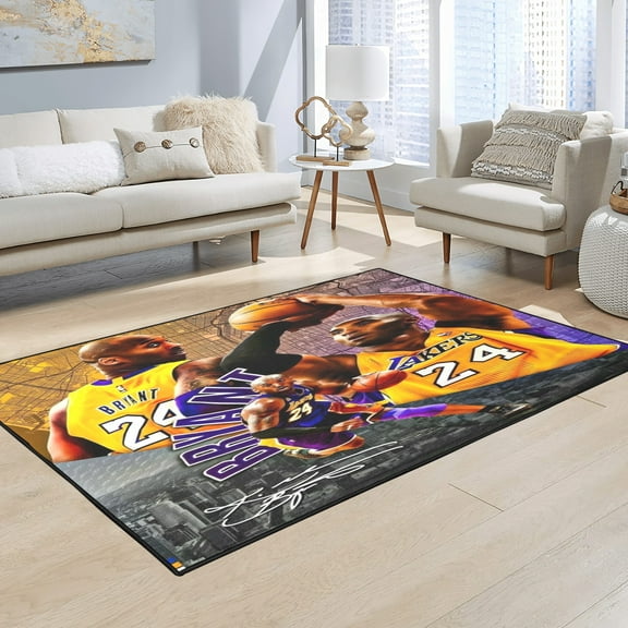 Kobe and Bryant Custom Indoor Floor Mat.120x160cm(4'x5.2')
