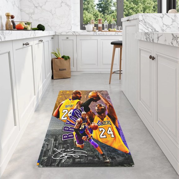 Kobe and Bryant Kitchen Mat 48"x17"