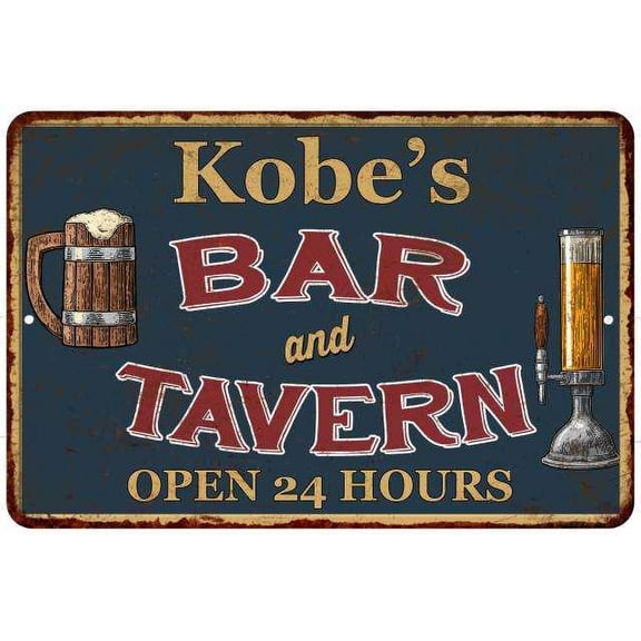 Kobe's Green Bar & Tavern Rustic Sign Decor 8x12 108120047069