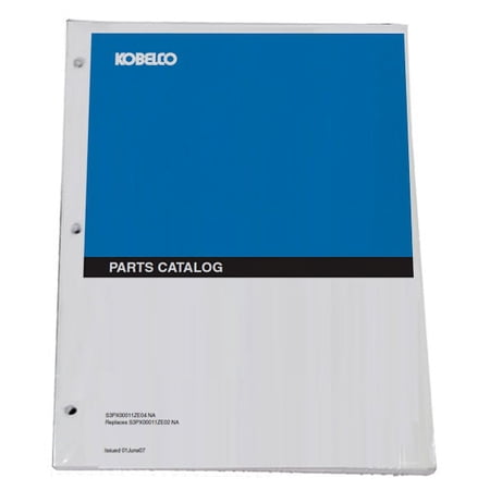 Kobelco 80CS Acera Tier 4 Excavator Parts Catalog Manual - Part Number # S3LF00008ZE01