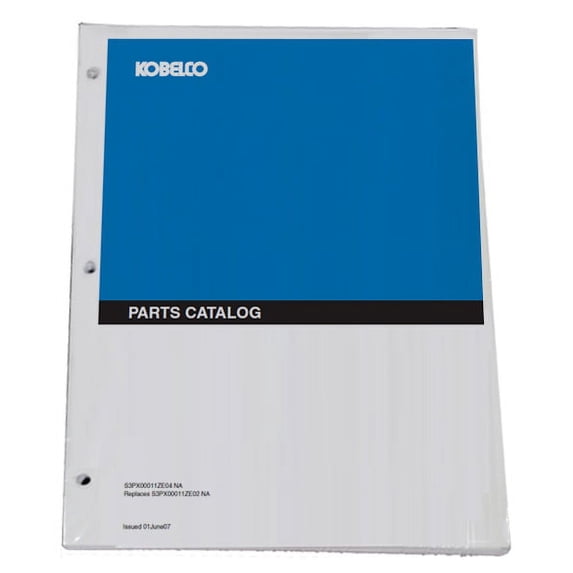 Kobelco SK115SRDZ1-E Excavator Parts Catalog Manual - Part Number # S3YY00009ZE-05NA