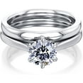 thumbnail image 1 of Kobelli 14k Gold 1ct Certified Lab Grown Diamond 6-Prong Solitaire Bridal Set GH/SI, 1 of 5