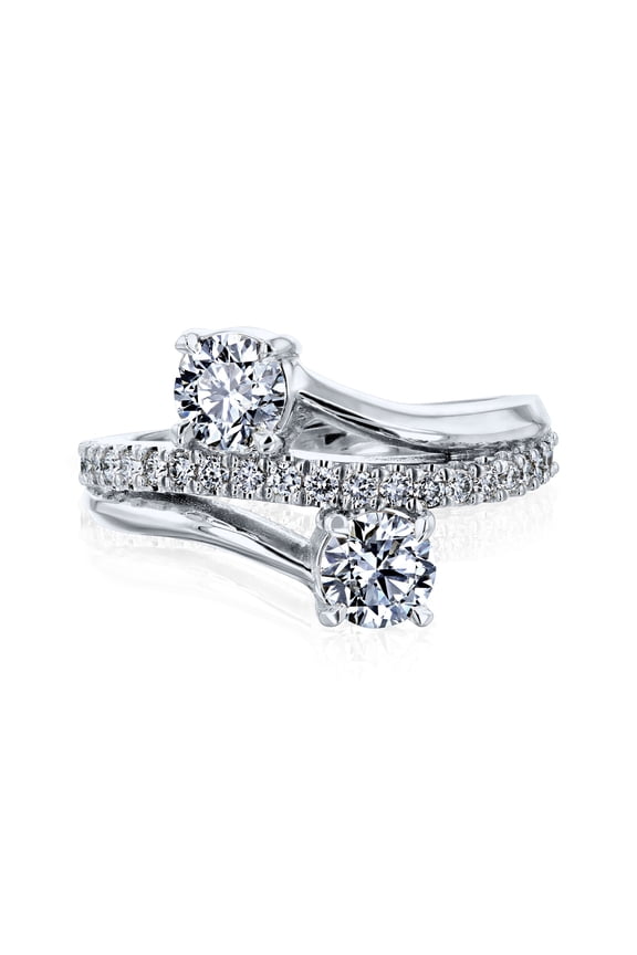 14k Gold Duo Diamond Ring DEF/VS, DEF/VS