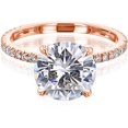 thumbnail image 1 of Kobelli 14k Gold Forever One Moissanite Wrap Basket Engagement RingDEF/VS, DEF/VS, 1 of 5