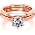 thumbnail image 1 of Kobelli 14k Gold Moissanite 6-Prong Solitaire Bridal Set HI/VS, 1 of 6