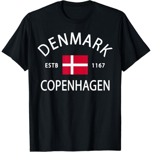 Kobenhavn Souvenir, Danish History - Copenhagen Denmark T-Shirt