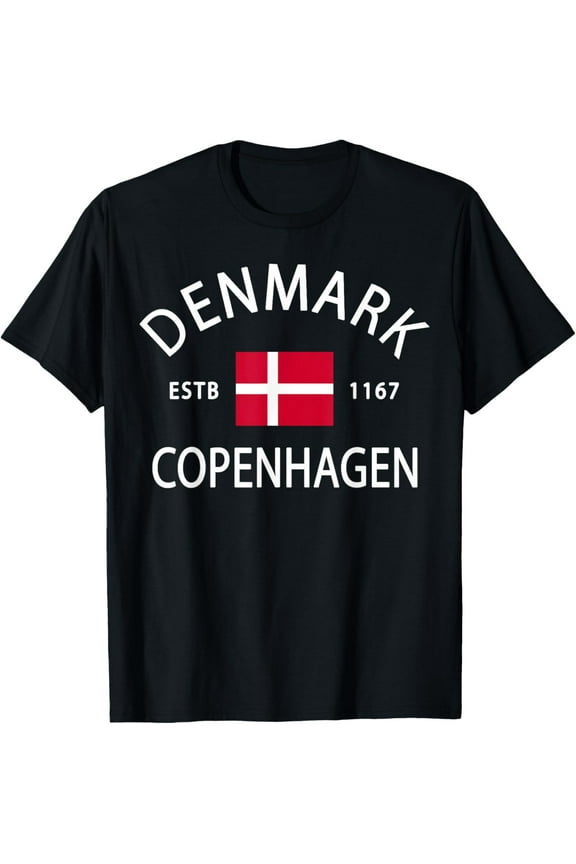 Kobenhavn Souvenir, Danish History - Copenhagen Denmark T-Shirt