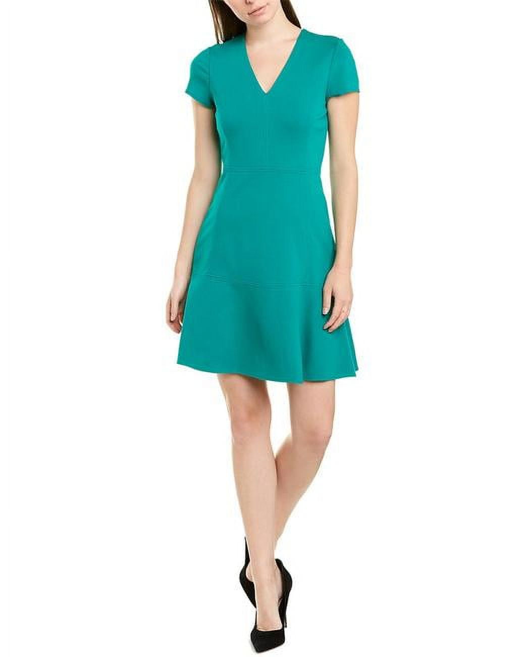 kobi halperin green dress Kobi Halperin Nancy Womens Floral Print Midi Fit & Flare Dress - Island Green Multi
