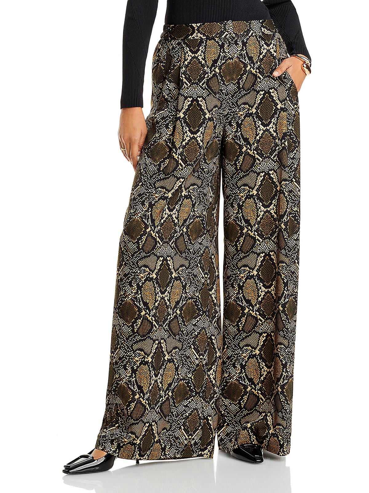 Kobi Halperin Womens Vivian Snake Print Wide Leg Pants - Walmart.com