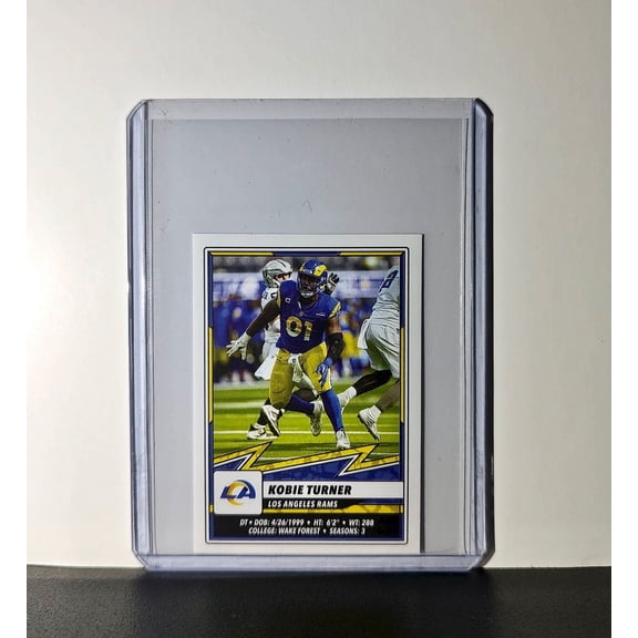 Kobie Turner 2025 Panini NFL #511 Sticker Los Angeles Rams
