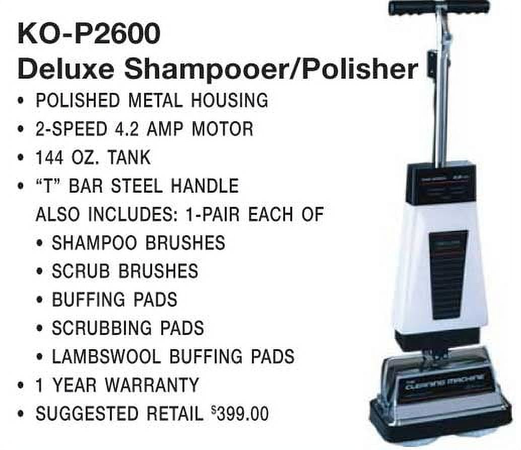 Koblenz Green Commercial Upright Hardwood Floor Shampooer