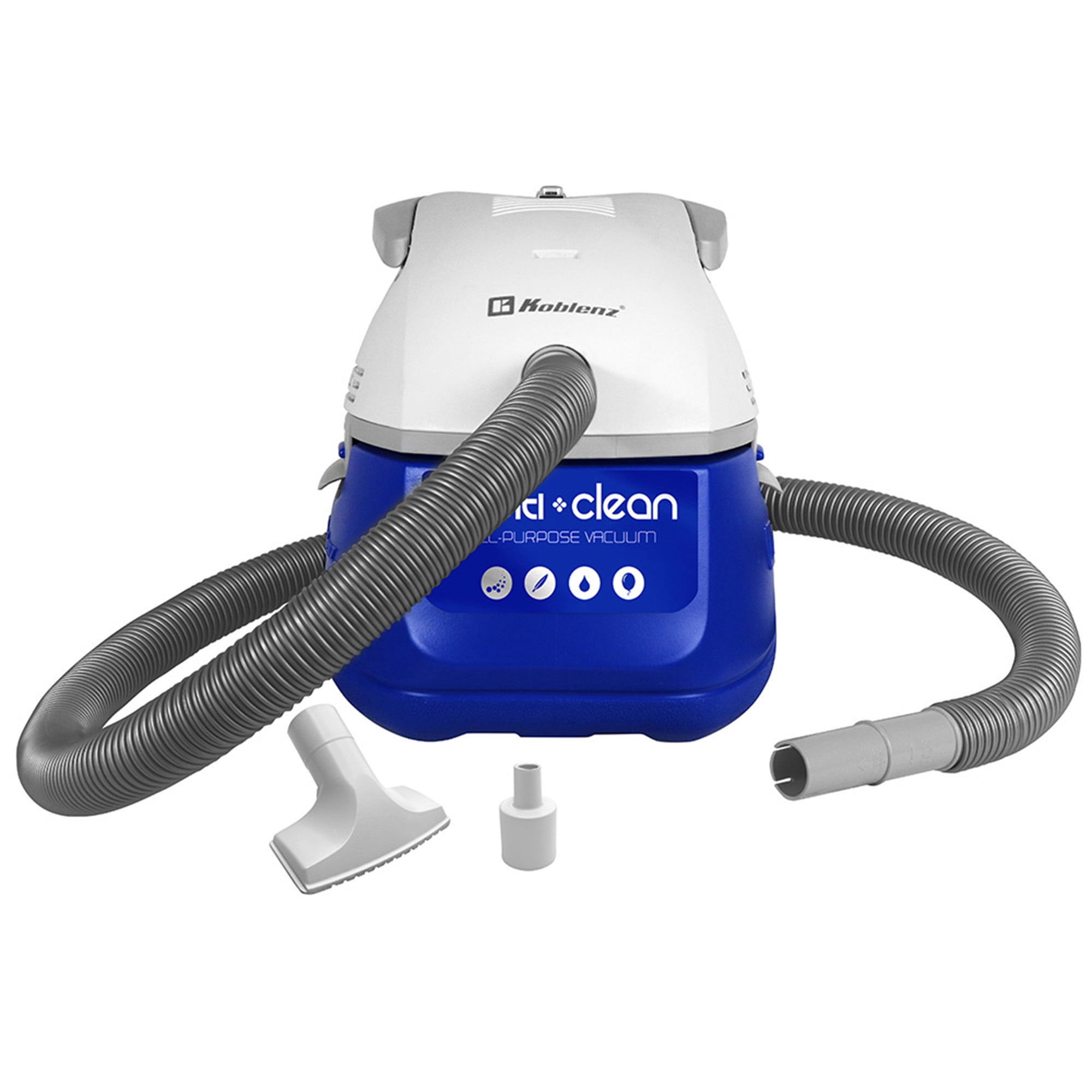 Koblenz Designer Series Wet Dry Vacuum with Blowing Function for Multiple Surfaces, 3 Gallons, 1.75 Peak HP, 60-CFM, with 11.6-Ft. Power Cord