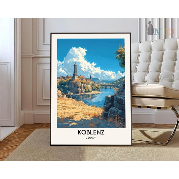 Koblenz Print, Koblenz Wall Art, Koblenz Poster, Koblenz Photo, Koblenz Poster Print, Koblenz Travel Poster, Koblenz Mexico Wall Art, Modern Wall Decor, 8x12 UNFRAMED