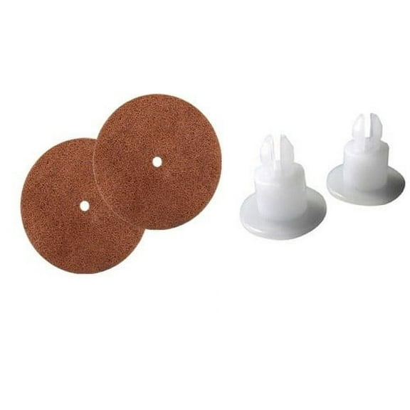 Koblenz Regina Polishing Pad Brown 2 Pads & 2 Retainers - 45-0105-2