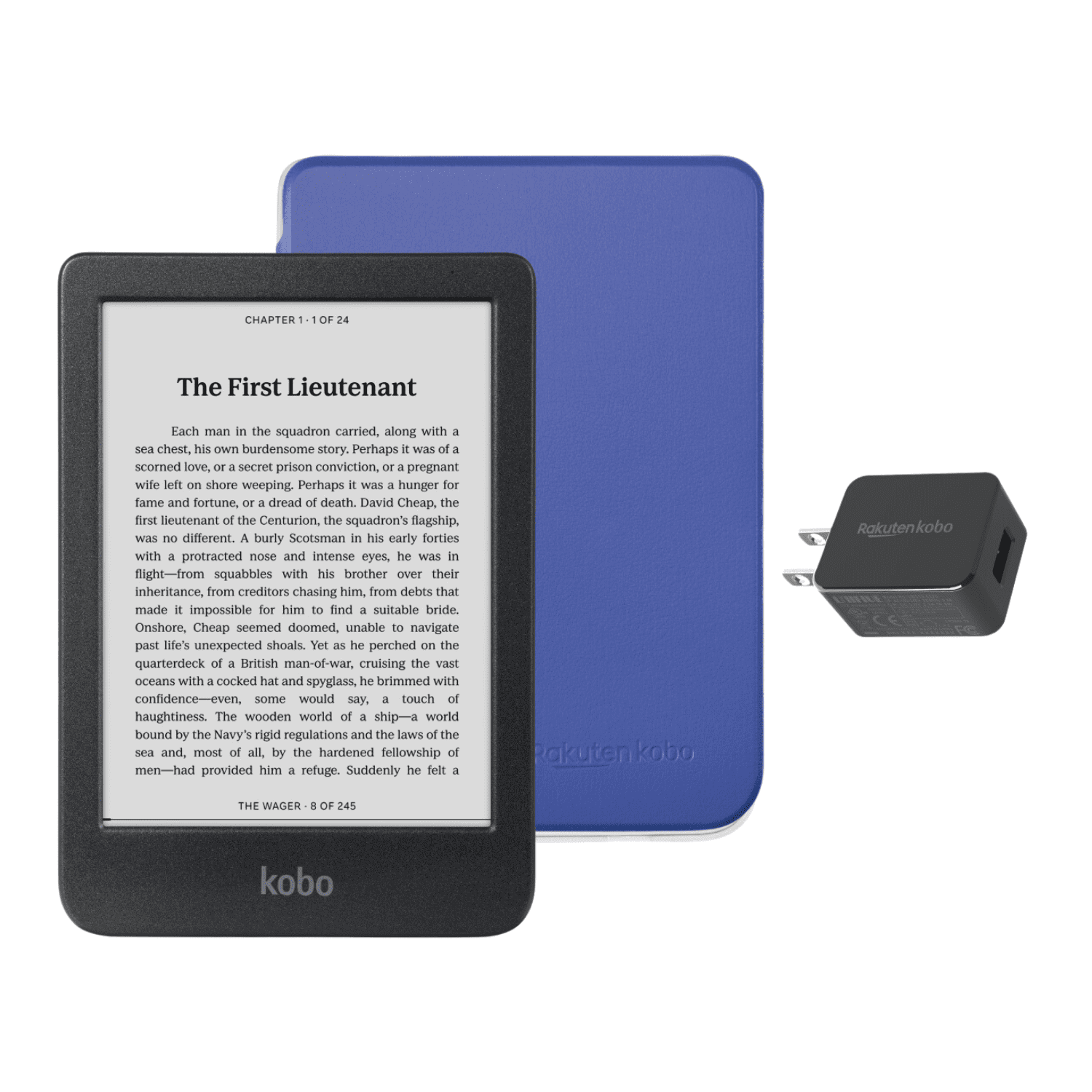 Kobo Clara BW eReader with Case Bundle (Black SleepCover