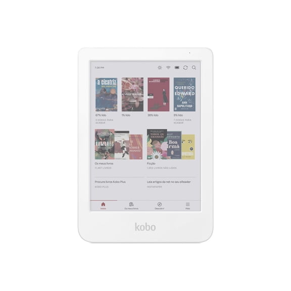 Kobo Clara Colour - eBook reader - 16 GB - 6" E Ink Kaleido 3 (1448 x 1072) - touchscreen - Wi-Fi 5, Bluetooth - white