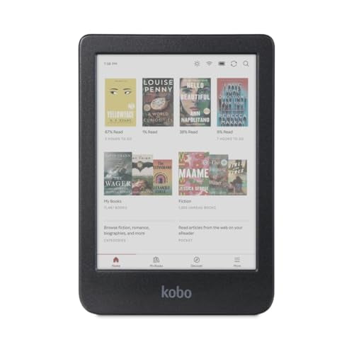 Kobo Clara Colour | Colour eReader | 6 Glare-Free Colour E Ink Kaleido 3 Display | Dark Mode Option | Waterproof | Audiobooks | 16GB of Storage | Black