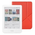 thumbnail image 1 of Kobo Clara Colour eReader White with Cayenne Red SleepCover Case Bundle, 1 of 6