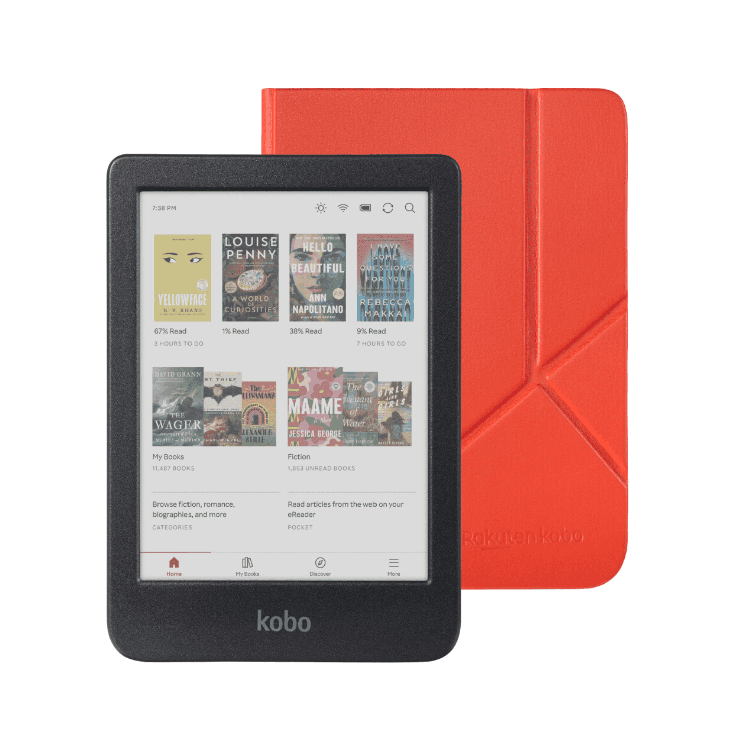 Amazon.co.jp: Kobo Clara Colour スリープカバー（カイエン