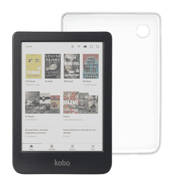 Kobo Clara Colour eReader with Case Bundle (Clear Case, Case Bundle)