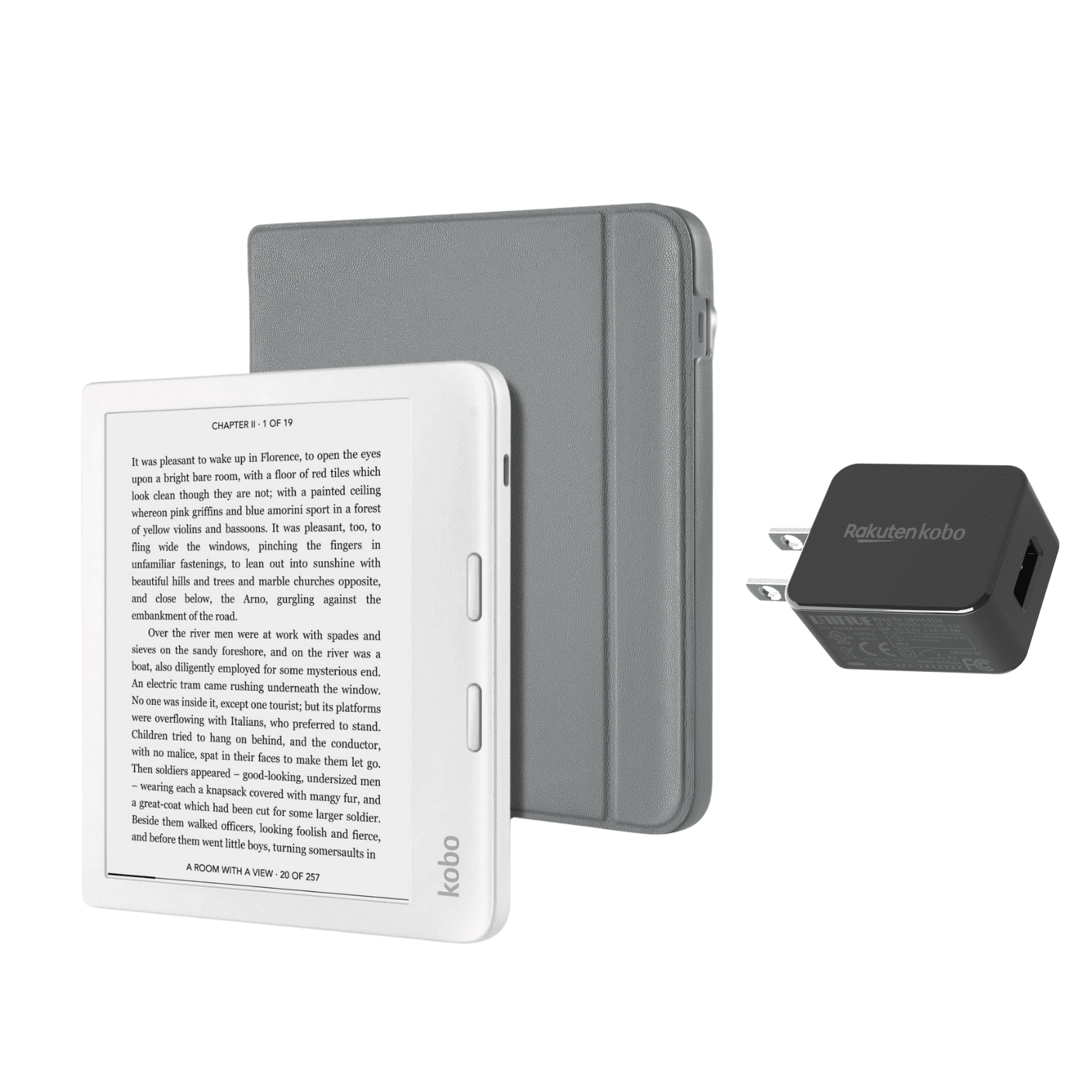 Kobo Libra 2 White Bundle with Steel Gray SleepCover Togo | Ubuy