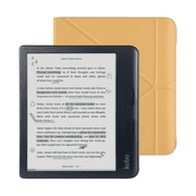 Kobo Libra Colour Black eReader with Case Bundle Butter Yellow SleepCover, Case Bundle