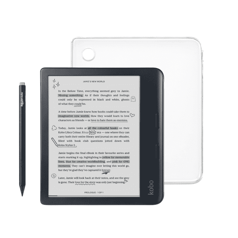 Kobo Libra Colour 本体(箱あり) + カバー + スタイラス Kobo Libra COLOUR 本体、カバー、スタイラスペン一式 Kobo