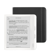 Kobo Libra Color White eReader with Case Bundle Black Notebook SleepCover، Case Bundle
