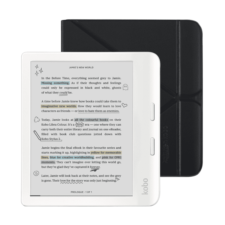 都内で Libra Kobo Colour (Black Bundle Case with eReader White 電子書籍リーダー本体
