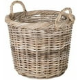 thumbnail image 1 of Kobo Rattan Round Planter, Gray Decorative Storage Basket$$Garden & Patio, 1 of 8