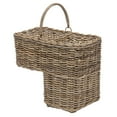 thumbnail image 1 of KOUBOO Unique Home Decor Rattan Step Basket with Folding Handle, Gray-Brown, 1 of 6